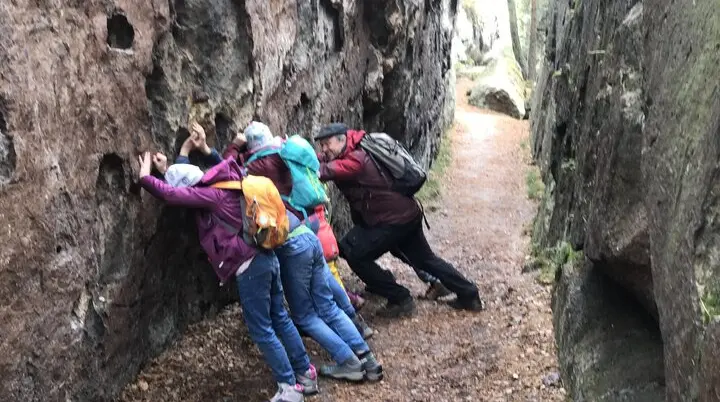 Felsen schieben | © J. Breidenstein