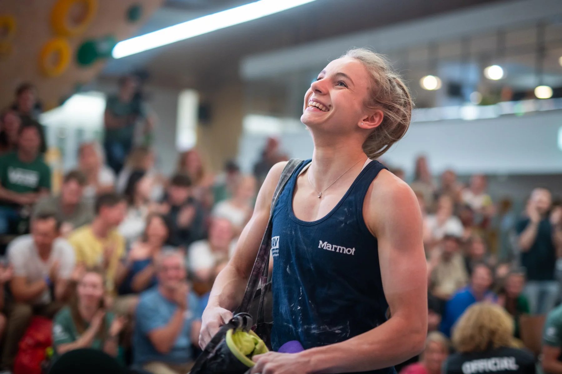 DM 2024 Bouldern - Meisterin Anna Maria Apel | © DAV/Thomas Schermer