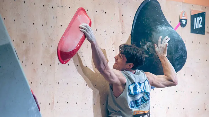 DM 2024 Bouldern - Elias Arriagada-Krüger | © DAV/Thomas Schermer