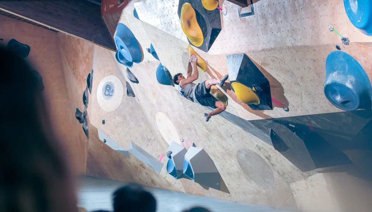 DM 2024 Bouldern - Elias Arriagada-Krüger | © DAV/Thomas Schermer