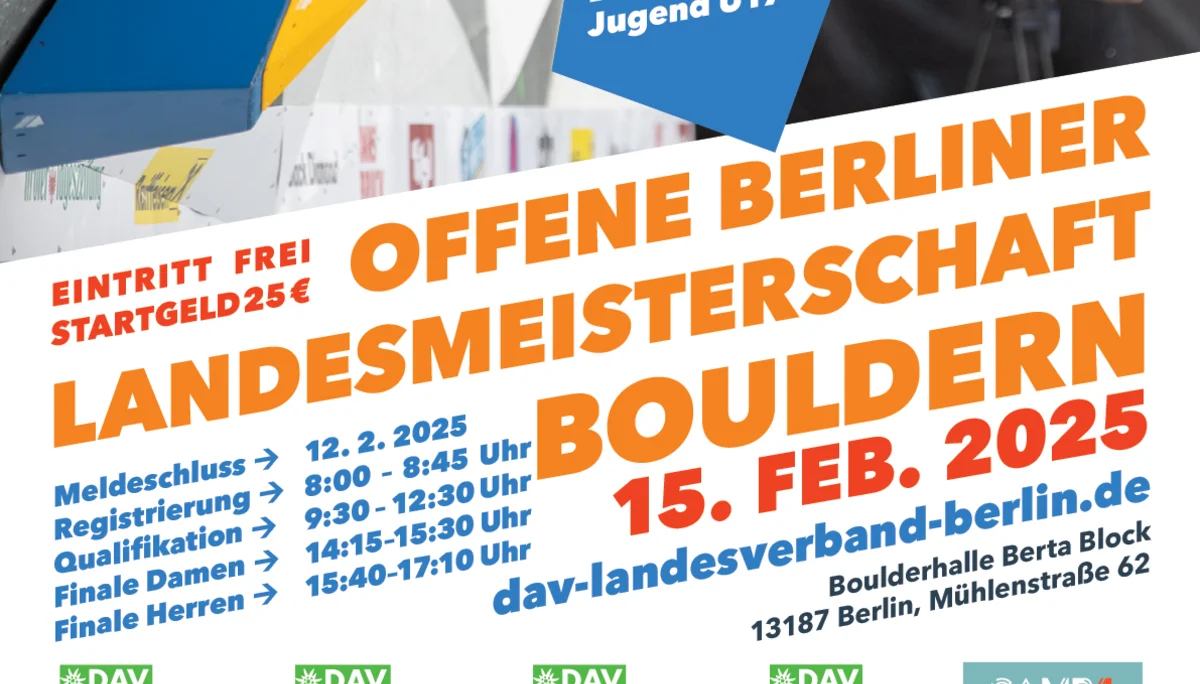 Landesmeisterschaft Bouldern 2025 | © DAV Landesverband Berlin