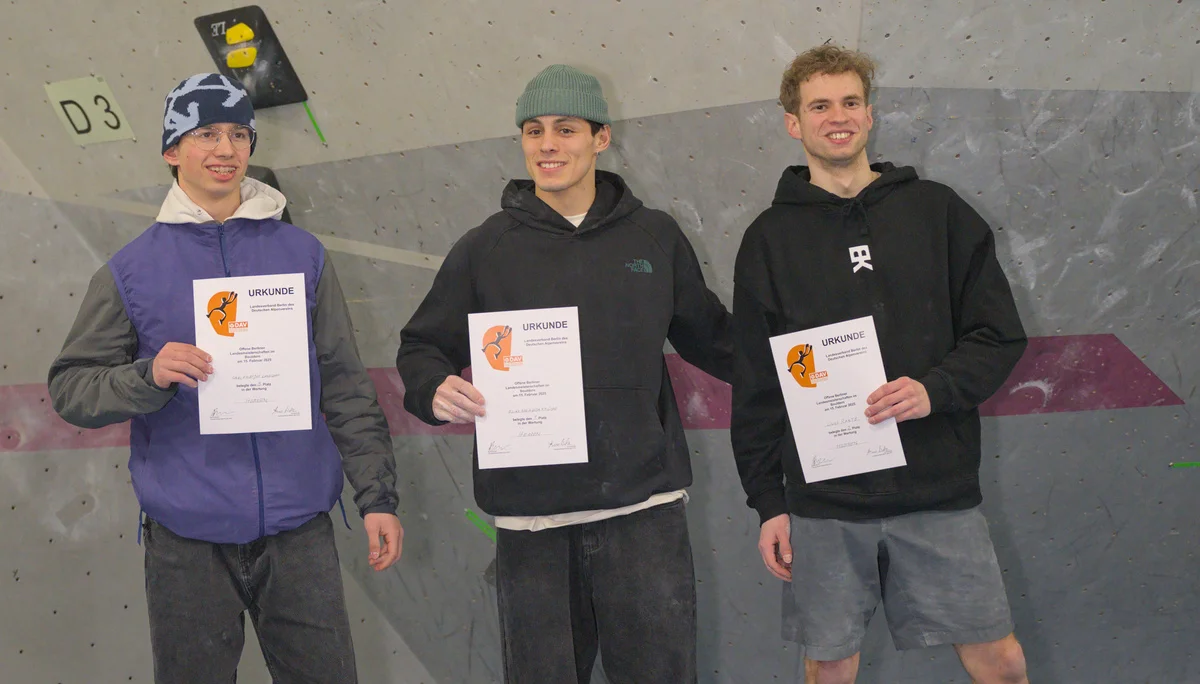 LM Berlin Bouldern 2025 - Tagessieger Herren | © Dieter Faulbaum