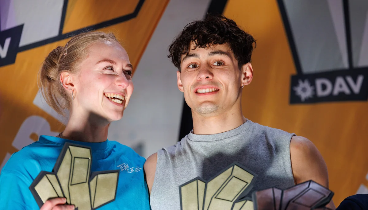 Lucia und Elias - Deutsche Meisterschaft Bouldern 2025 | © Marco Kost / DAV