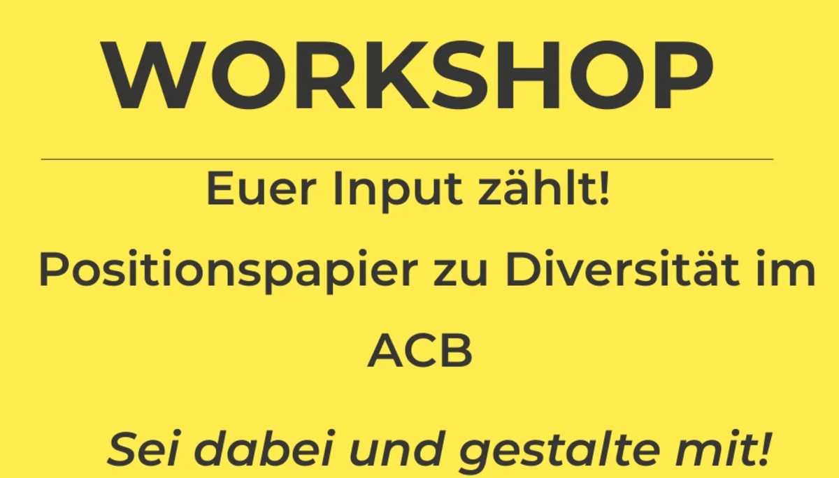 Ankündigung Workshop Diversität - Sei dabei und gestalte mit! | © Amira nssra Abdalla
