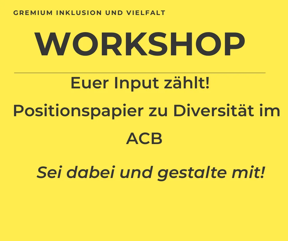 Ankündigung Workshop Diversität - Sei dabei und gestalte mit! | © Amira nssra Abdalla