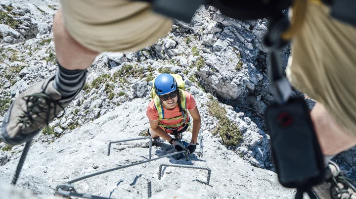 Foto am Klettersteig nahe der Schmidt-Zieberow-Hütte | © DAV / Julian Rohn