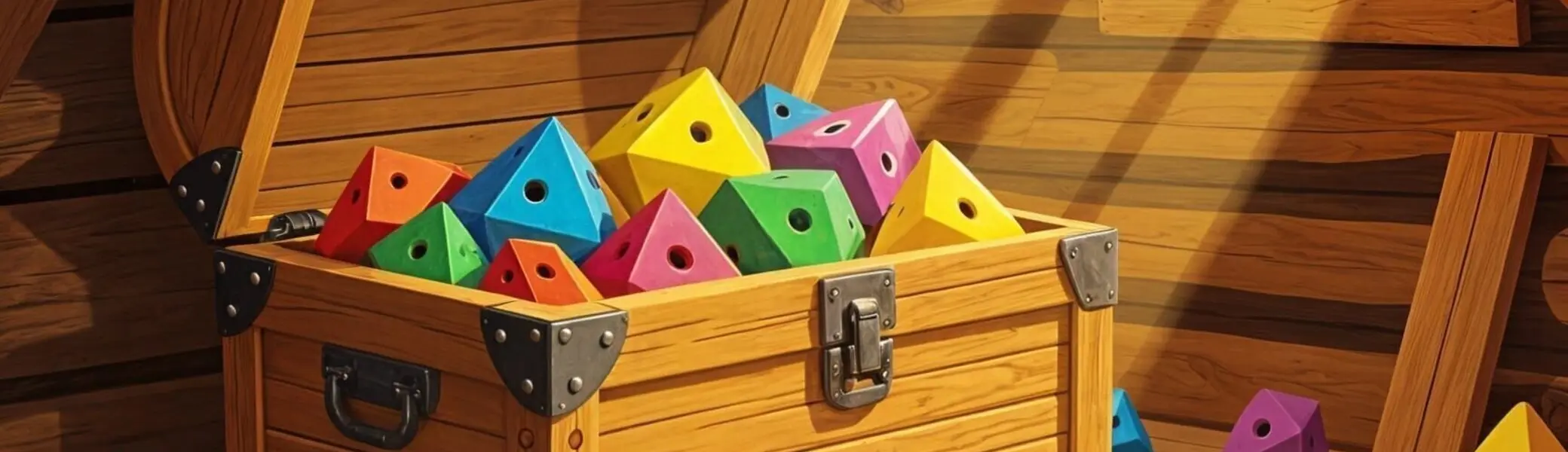 Schatzkiste mit Klettergriffen | © DAV LV Berlin / DreamScape