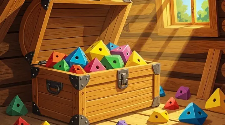 Schatzkiste mit Klettergriffen | © DAV LV Berlin / DreamScape