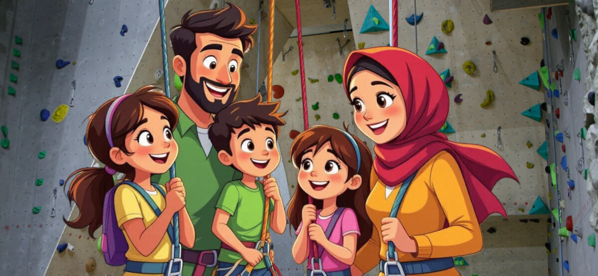 Familienkurs in Kletterhalle Hüttenweg | © AlpinClub Berlin