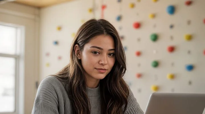 Junge Dame mit Laptop und Smartphone | © AlpinClub Berlin Hidream