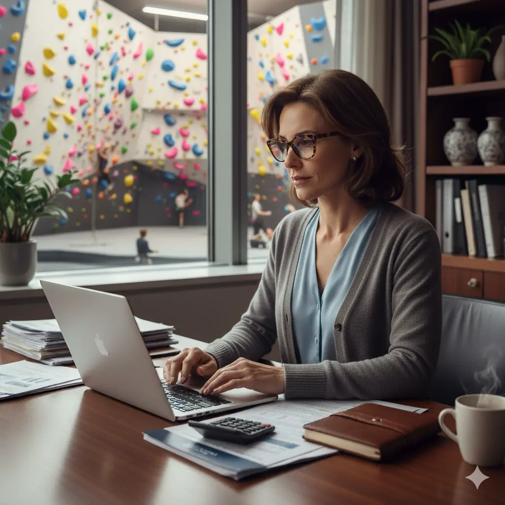 Mitarbeiterin mit Laptop | © DAV LV Berlin