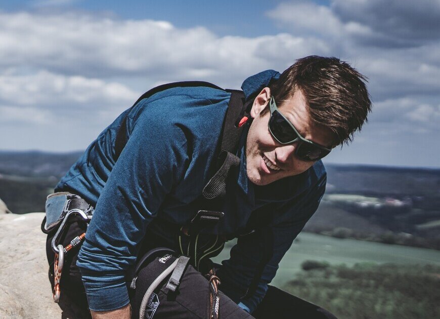 Matthias Brinkert | © Matthias Brinkert Matthias Brinkert am Zentralpunkt | © Matthias Brinkert