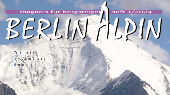 BerlinAlpin Cover 2024-01 | © AlpinClub Berlin