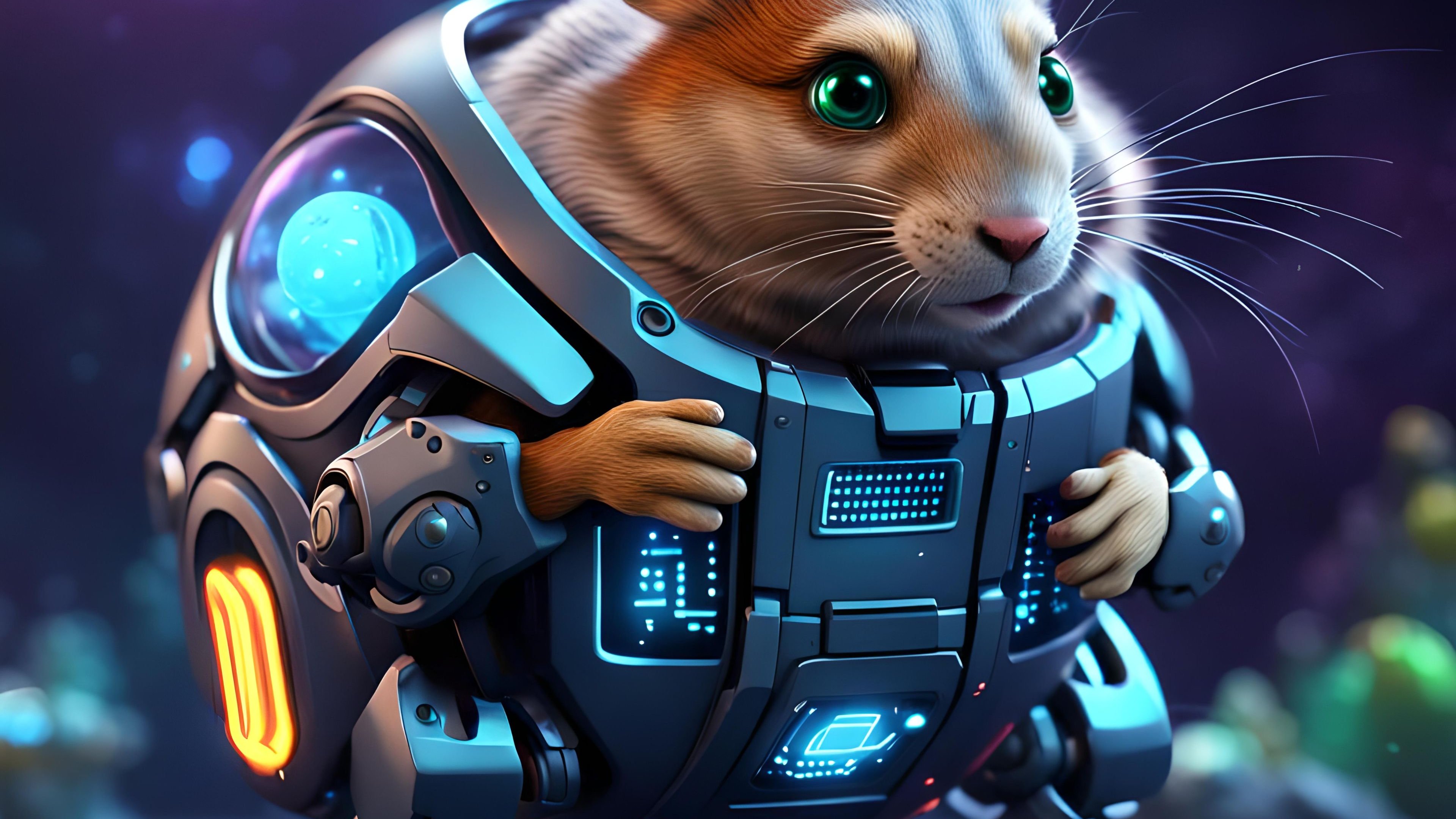 Quantum Hamster Roboter | © Nightcafe AI with Juggernaut XL v8